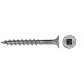 Reliable FKCSS Series FKCSS6134C1 Deck Screw, #6-12 Thread, 1-3/4 in L, Coarse Thread, Bugle Head, Square Drive, 100 BX