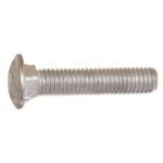 Reliable CBHDG38512 Carriage Bolt, 3/8-16 Thread, Coarse Thread, 5-1/2 in OAL, Galvanized Steel, A Grade