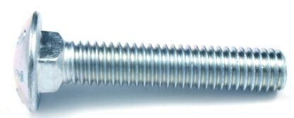 Reliable CBZ14114L Carriage Bolt, 1/4-20 Thread, Coarse, Full Thread, 1-1/4 in OAL, Steel, Zinc, A Grade