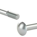 Reliable CBZ141L Carriage Bolt, 1/4-20 Thread, Coarse Thread, 1 in OAL, Steel, Zinc, A Grade, 50/BX