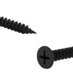 Reliable DS6114P Screw, #6-15 Thread, 1-1/4 in L, Fine Thread, Bugle, Flat Head, Phillips Drive, Type S Point, Steel, 8000/BX