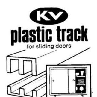 Knape & Vogt P2417 WH 48 Sliding Door Track, Plastic, 27/32 in W, 5/16 in H, 48 in L