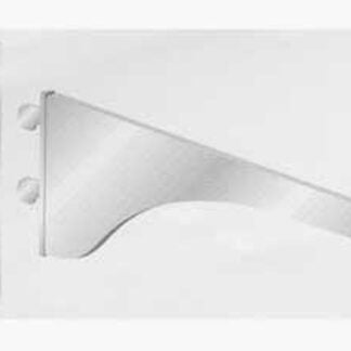 Knape & Vogt 180 WH 6 Shelf Bracket, 6 in L, Steel, Powder-Coated Sells in Quantity of 10