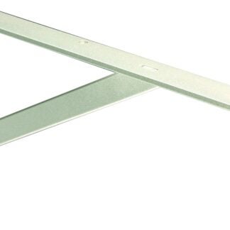 Knape & Vogt 208 TI 400 Shelf L-Bracket, 16 in L, Steel, Titanium