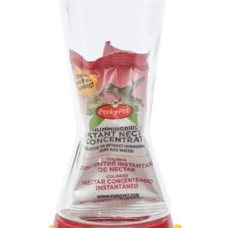 Perky-Pet 210PB Bird Feeder, Pinch Waist, 16 oz, 4-Port/Perch, Hardened Glass/Plastic, Red, 7.1 in H