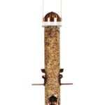 Perky-Pet 385-2 Wild Bird Feeder, 17 in H, Copper, 1.8 lb, Plastic, Clear, Antique Copper, Hanging/Pole Mounting Sells in Quantity of 2