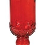 Perky-Pet 8119-2 Bird Feeder, 24 oz, 4-Port/Perch, Glass, Red, 11-1/2 in H Sells in Quantity of 2