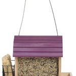 Perky-Pet 50181 Wood Chalet Wild Bird Feeder, Star Barn, 2 lb, Pine, Hanging Mounting