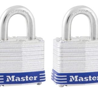 Master Lock 3T Padlock, Keyed Alike Key, 9/32 in Dia Shackle, 3/4 in H Shackle, Steel Shackle, Steel Body, Laminated