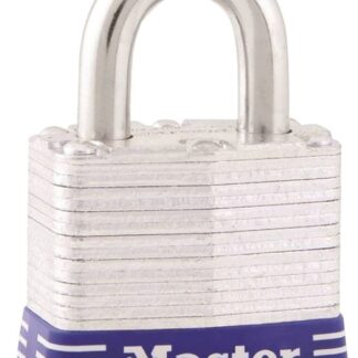 Master Lock 1D Padlock, Keyed Different Key, 5/16 in Dia Shackle, 15/16 in H Shackle, Steel Shackle, Steel Body