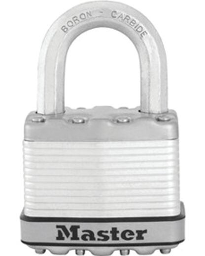 Master Lock Magnum Series M5BLCTHC Padlock, Alike Key, 3/8 in Dia Shackle, Boron Carbide Shackle, Steel Body