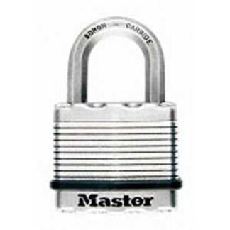 Master Lock Magnum Series M1BLCDHC Padlock, Different Key, 5/16 in Dia Shackle, Boron Carbide Shackle, Steel Body