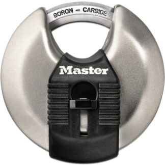 Master Lock Magnum Series M40BLCDHC Padlock, Different Key, Shrouded Shackle, 3/8 in Dia Shackle, Boron Carbide Shackle