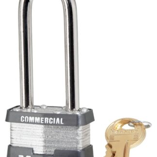 Master Lock 1KALJ 2729 Padlock, Keyed Alike Key, 5/16 in Dia Shackle, 2-1/2 in H Shackle, Nickel Hardened Steel Shackle Sells in Quantity of 6