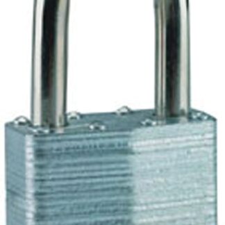 Master Lock 5DLF Padlock, Keyed Different Key, 3/8 in Dia Shackle, 1-1/2 in H Shackle, Boron Alloy Shackle, Steel Body