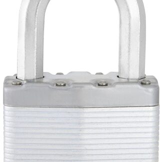 Master Lock Magnum Series M15BLCDLFHC Padlock, Different Key, Octagonal Shackle, 7/16 in Dia Shackle, 1-1/2 in H Shackle