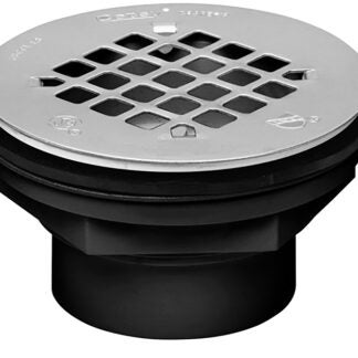 Oatey 42086 Shower Drain, ABS, Black, For: 2 in SCH 40 DWV Pipes