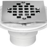 Oatey 42237 Shower Drain, PVC, White, For: 2 in, 3 in Pipes