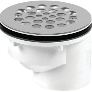 Oatey 42787 Shower Drain, PVC, Black/White