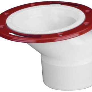 Oatey 43501 Closet Flange, 3, 4 in Connection, PVC, White, For: 3 in, 4 in Pipes