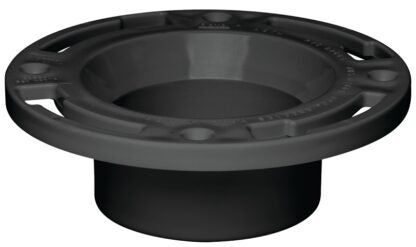 Oatey 43502 Closet Flange, 3, 4 in Connection, ABS, Black, For: 3 in, 4 in Pipes