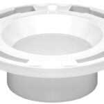 Oatey 43503 Closet Flange, 3, 4 in Connection, PVC, White, For: Most Toilets