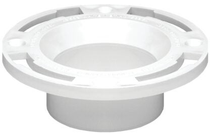 Oatey 43503 Closet Flange, 3, 4 in Connection, PVC, White, For: Most Toilets