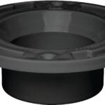 Oatey 43548 Closet Flange, 4 in Connection, ABS, Black, For: 4 in Pipes