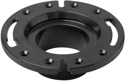 Oatey 43584 Closet Flange, 3 in Connection, ABS, Black