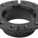 Oatey 43586 Closet Flange, 4 in Connection, ABS, Black