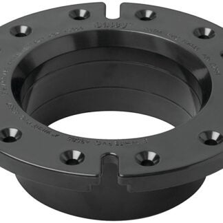 Oatey 43586 Closet Flange, 4 in Connection, ABS, Black