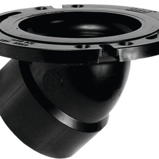 Oatey 43815 Closet Flange, 3, 4 in Connection, ABS, Black, For: 3 in, 4 in Pipes