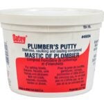 Oatey 48004 Plumbers Putty, Solid, Off-White, 2 kg Plastic Container