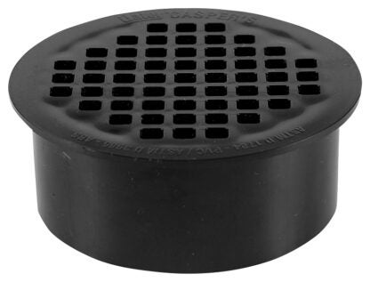 Oatey 43568 Floor Drain, 4 in, Snap-In, ABS Body, Black