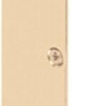 Defender Security U 9480 Combination Door Strike Plate, 11 in L, 1-5/8 in W, Steel, Brass