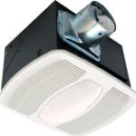 Air King AK100L Exhaust Fan, 0.6 A, 120 V, 100 cfm Air, 2.5 Sone sones, 4 in Duct, White