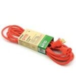 CCI 541504 Outdoor Extension Cord, 16 AWG Wire, 3 m L, Orange Sheath, 125 V