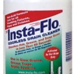 Insta-Flo IS-100 Drain Cleaner, Solid, White, Odorless, 1 lb Bottle Sells in Quantity of 12