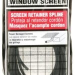 Make-2-Fit P7940 Screen Retainer Spline, 0.185 in D, 25 ft L, Vinyl, Black, Round