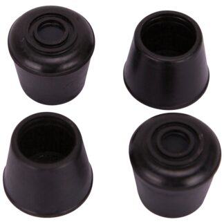 ProSource FE-50633-PS Furniture Leg Tip, Round, Rubber, Black, 5/8 in Dia, 1-1/8 in H