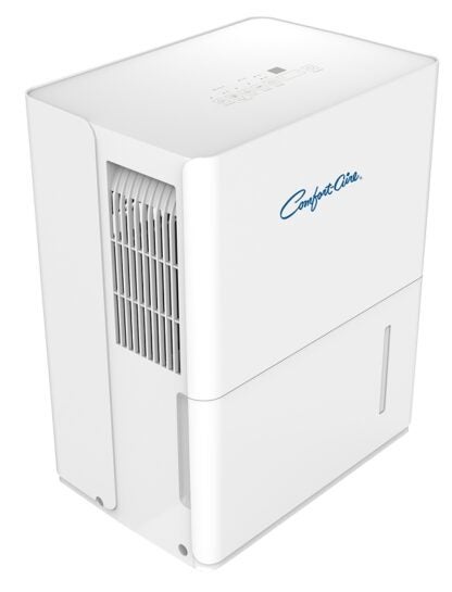 Comfort-Aire BHD-22A Dehumidifier, 2.2 A, 115 V, 250 W, 2-Speed, 22 pt/day Humidity Removal, 6.34 pt Tank