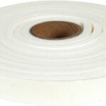 Climaloc CF12013 Foam Tape, 3/4 in W, 9.8 ft L, 1/4 in Thick, Polyethylene, White