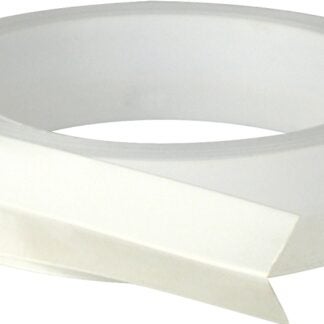 Climaloc CF12748 Weatherstrip, 7/8 in W, 16.4 ft L, Vinyl, White