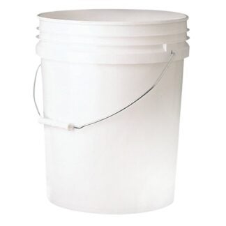 ENCORE Plastics 201013 Paint Pail, 5 gal Capacity, Plastic, White