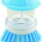 Quickie HomePro Series 139 Soap and Scrub Brush, Comfort-Grip Handle, Light Blue/White Handle