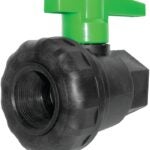 Green Leaf SU075E Ball Valve, 3/4 in Connection, Female NPT, 125 psi Pressure, Polypropylene Body