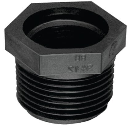 Green Leaf RB34-12P Reducing Pipe Bushing, 3/4 x 1/2 in, MPT x FPT, Black Sells in Quantity of 5