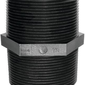 Green Leaf M 1120 P Pipe Nipple, 1-1/2 in, MNPT, Black