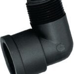 Green Leaf SE114P Street Pipe Elbow, 1-1/4 in, MPT x FPT, 90 deg Angle, Polypropylene