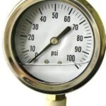 Green Leaf LG 100 1 PK Pressure Gauge, Liquid Filled